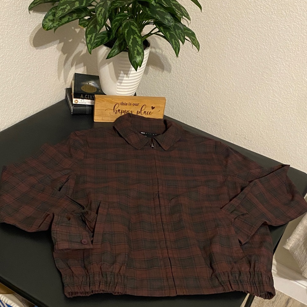 Asos Plaid Button-Up Jacket